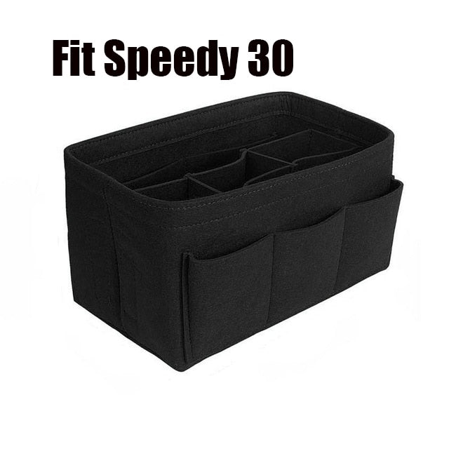 Vilt Handtas en Make-Up Organiser Inzet – Multi-Vakken Handtas Opslag