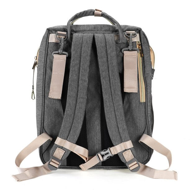 Multifuntionele Baby Luiertas met Opvouwbaar Wiegje – Waterdicht Multi-Vak Ontwerp