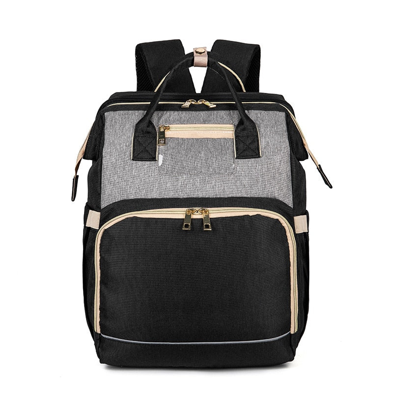 Multifuntionele Baby Luiertas met Opvouwbaar Wiegje – Waterdicht Multi-Vak Ontwerp