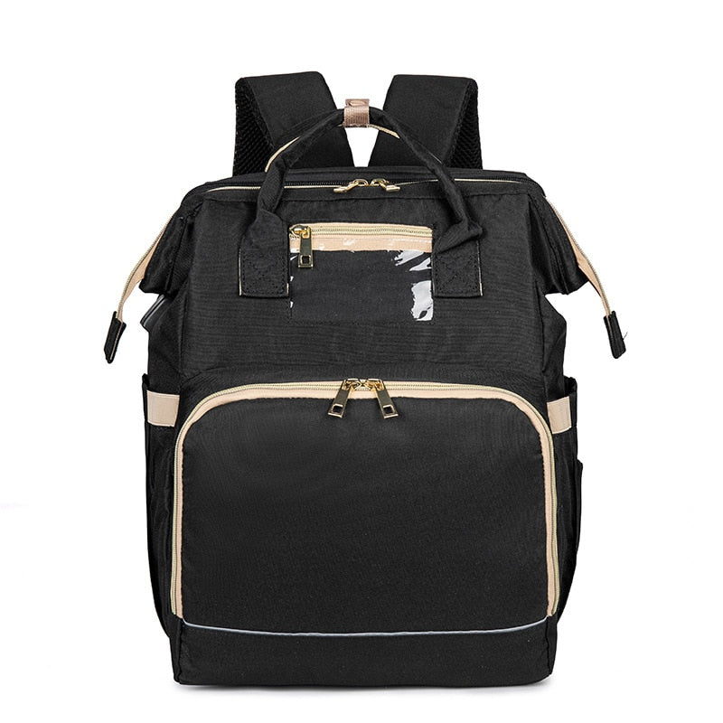 Multifuntionele Baby Luiertas met Opvouwbaar Wiegje – Waterdicht Multi-Vak Ontwerp