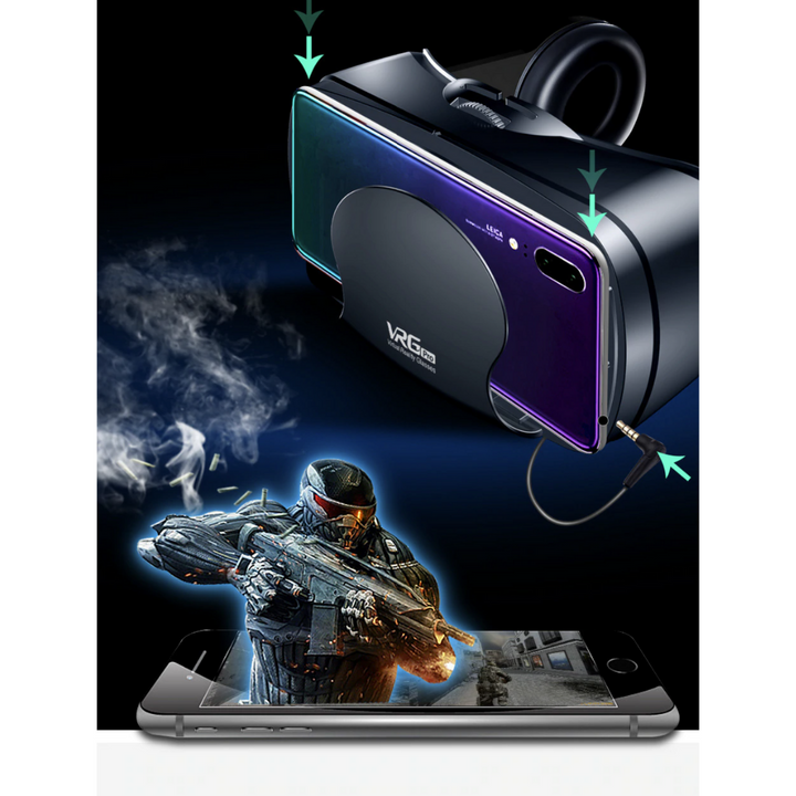 Sammy Jackson Reality PRO+™ | Smart VR Glasses with Integrated Headset for iPhone & Android