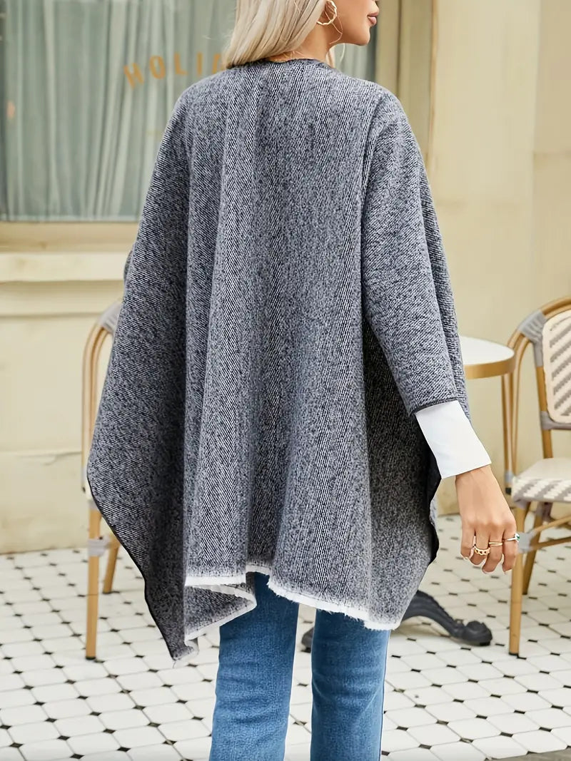 Mia Cashmere Poncho | Retro & Stylish