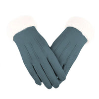 Caitlyn Velvet Leather Gloves | Handy & Stylish