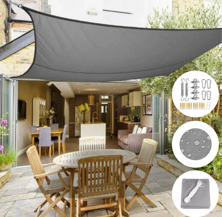 Sammy Jackson Luxe Shade Cloth | Water-Repellent & Protective, Decorative for Your Balcony or Terrace!