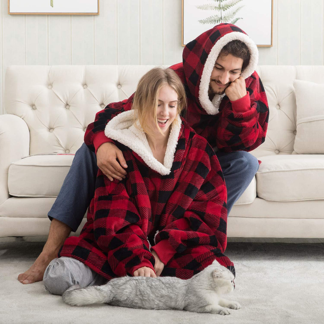 Sammy Jackson™ Hoodie & Blanket | Delightful Combination of a Soft Hoodie and Cozy Blanket in One!
