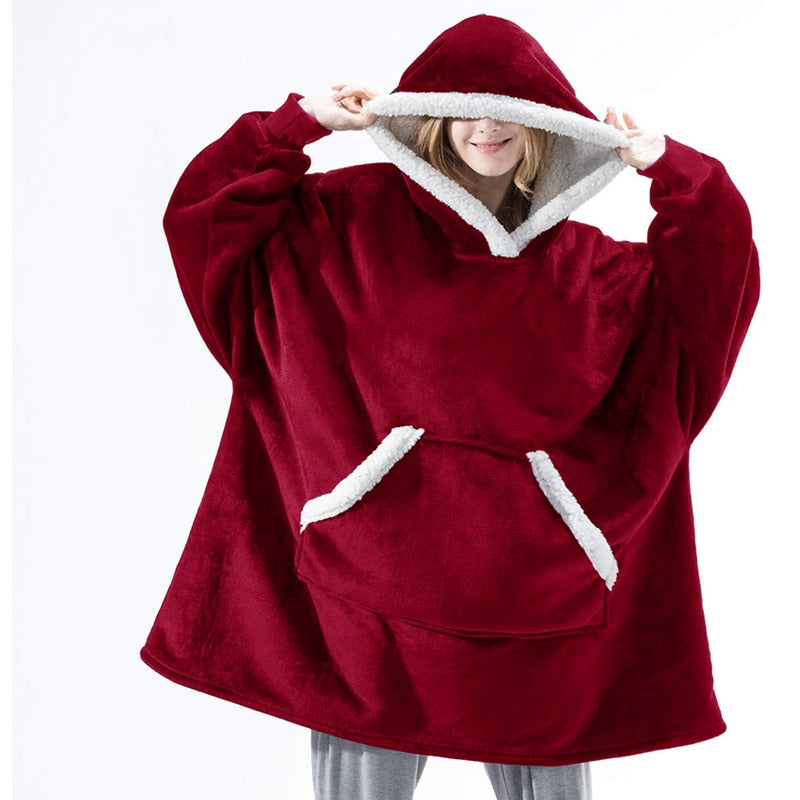 Sammy Jackson™ Hoodie & Blanket | Delightful Combination of a Soft Hoodie and Cozy Blanket in One!