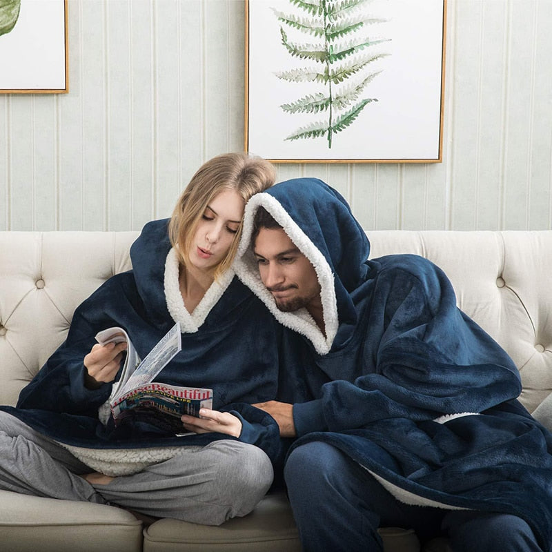 Sammy Jackson™ Hoodie & Blanket | Delightful Combination of a Soft Hoodie and Cozy Blanket in One!