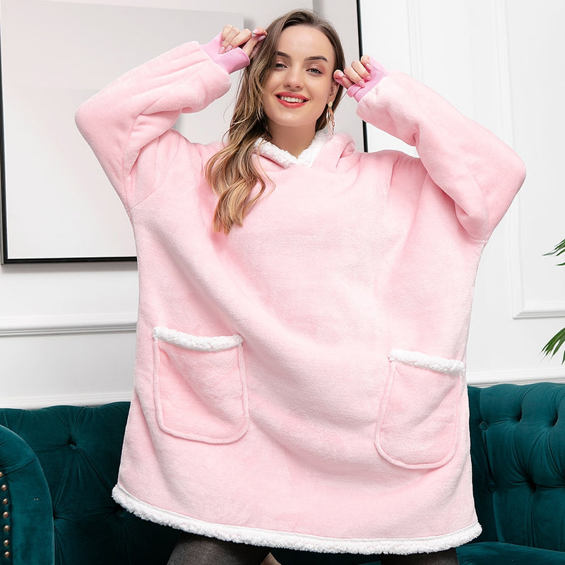 Sammy Jackson™ Hoodie & Blanket | Delightful Combination of a Soft Hoodie and Cozy Blanket in One!