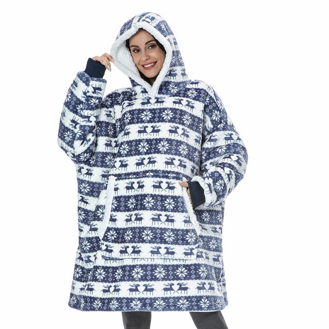 Sammy Jackson™ Hoodie & Blanket | Delightful Combination of a Soft Hoodie and Cozy Blanket in One!