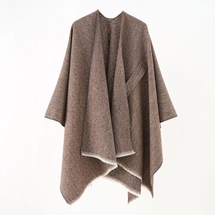 Mia Cashmere Poncho | Retro & Stylish