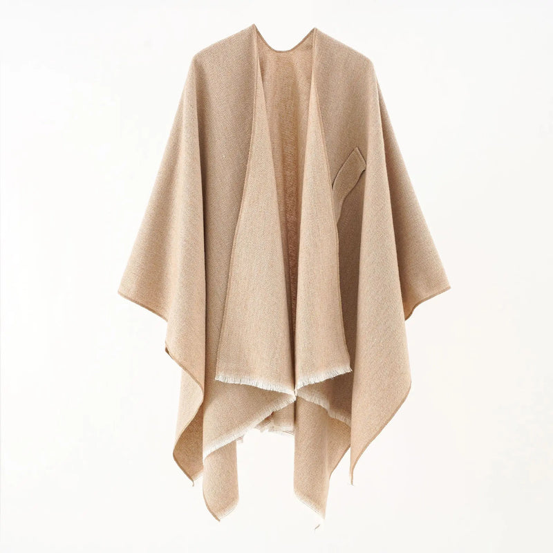 Mia Cashmere Poncho | Retro & Stylish